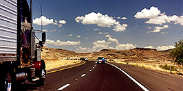 /images/133/1999-08-road-to-page-pano.jpg - #00358: Flagstaff to Page, Arizona… July 1999 -- Page, Arizona