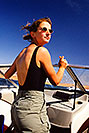 /images/133/1999-09-lake-powell-eva1-v.jpg - #00398: Eva at Lake Powell … Sept 1999 -- Lake Powell, Utah