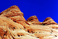 /images/133/1999-09-powell-road-rocks.jpg - #00429: Rocks near Lone Rock … August 1999 -- Lake Powell, Utah