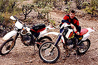 /images/133/2000-03-kurt-dirt-bikes2.jpg - #00464: Dirtbikes with Kurt by Apache Junction … March 2000 -- Apache Junction, Arizona