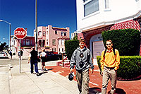 /images/133/2001-07-sfrisco-street-p-m.jpg - #00858: Peter and Martin in San Francisco … July 2001 -- San Francisco, California