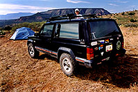 /images/133/2001-11-jeep-leah-tent.jpg - #00909: camping in Sedona … Nov 2001 -- Sedona, Arizona