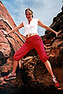 /images/133/2003-05-jennie-sedona-rock1-v.jpg - #01203: Jennie in Sedona … May 2003 -- Sedona, Arizona