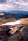 /images/133/2004-06-mtevans-top-vert-view2-v.jpg - #01581: view from top of Mt Evans towards Summit Lake … June 2004 -- Mt Evans, Colorado