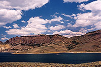 /images/133/2004-08-gunnison-lake.jpg - #01873: boat on Morrow Point Reservoir … July 2004 -- Morrow Point Reservoir, Gunnison, Colorado