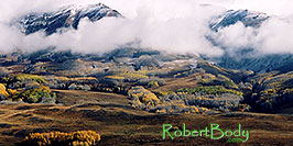 /images/133/2004-10-crested-fog-view1-pano.jpg - #02290: view along Gothic Road … Oct 2004 -- Crested Butte, Colorado