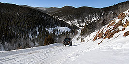 /images/133/2007-01-07-miners-view09-pano.jpg - #03327: offroading in Trigger at Miner`s Candle … Jan 2007 -- Miner`s Candle, Idaho Springs, Colorado