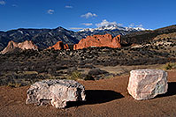/images/133/2007-02-26-gods-above-rocks.jpg - #03514: view of Garden of the Gods with Pikes Peak in the clouds … Feb 2007 -- Garden of the Gods, Colorado Springs, Colorado