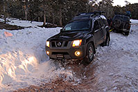 /images/133/2007-02-26-ramp-stuck02.jpg - #03543: being rescued after being stuck for 15 hours from 3:30pm until 7am … Feb 2007 -- Rampart Range Rd, Colorado Springs, Colorado