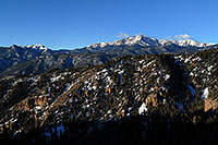 /images/133/2007-02-26-ramp-view02.jpg - #03549: view of Pikes Peak … along Rampart Range Road  … Feb 2007 -- Rampart Range Rd, Colorado Springs, Colorado