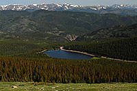 /images/133/2007-06-30-evans-echo-above-second.jpg - #04087: View of Echo Lake at 10,600 ft from Mt Evans Road at 12,000 ft … June 2007 -- Echo Lake, Mt Evans, Colorado