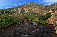 /images/133/2007-07-08-biers-river02.jpg - #04178: Scott Gomer Creek with Mt Spalding (13,842 ft) ahead … July 2007 -- Scott Gomer Creek, Mt Spalding, Colorado