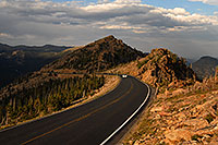 /images/133/2007-08-26-rm-west-road-0601.jpg - #04600: Car heading west along Trail Ridge Road … August 2007 -- Trail Ridge Road, Rocky Mountain National Park, Colorado