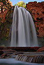 /images/133/2008-04-18-hav-havasu-2783v.jpg - #05163: Late afternoon at Havasu Falls - 120 ft drop (37 meters) … April 2008 -- Havasu Falls!, Havasu Falls, Arizona