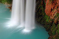 /images/133/2008-04-18-hav-havasu-2862.jpg - #05168: Bottom of Havasu Falls - 120 ft drop (37 meters) … April 2008 -- Havasu Falls!, Havasu Falls, Arizona