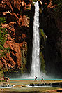 /images/133/2008-04-19-hav-mooney-3266v.jpg - #05188: Hikers at Mooney Falls … April 2008 -- Mooney Falls, Havasu Falls, Arizona