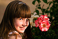/images/133/2008-06-01-alex-0388.jpg - #05409: Alexandra by a flower … June 2008 -- Sahuaro Ranch Park, Glendale, Arizona