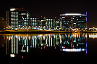 /images/133/2008-11-01-tempe-night-42143.jpg - #05979: Night reflections at Tempe Town Lake … November 2008 -- Tempe Town Lake, Tempe, Arizona