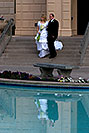 /images/133/2008-12-24-mesa-temple-bride-66682v.jpg - #06566: Bride and Groom at Mesa Arizona Temple … December 2008 -- Mesa Arizona Temple, Mesa, Arizona