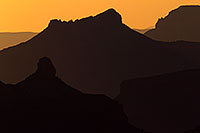 /images/133/2010-08-15-grand-sunset-sil-24119.jpg - #08454: Mountain silhouettes at sunset in Grand Canyon … August 2010 -- Desert View, Grand Canyon, Arizona