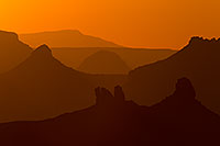 /images/133/2010-08-15-grand-sunset-sil-24163.jpg - #08456: Mountain silhouettes at sunset in Grand Canyon … August 2010 -- Desert View, Grand Canyon, Arizona