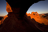 /images/133/2010-09-04-arches-delicate-wind-30583.jpg - #08569: View of Delicate Arch through a window in Arches National Park … September 2010 -- Delicate Arch, Arches Park, Utah