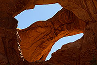 /images/133/2010-09-09-arches-double-32180.jpg - #08602: View upwards of Double Arch in Arches National Park … September 2010 -- Double Arch, Arches Park, Utah