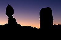 /images/133/2010-09-10-arches-balanced-32408.jpg - #08617: Balanced Rock silhouete (left) in Arches National Park … September 2010 -- Balanced Rock, Arches Park, Utah
