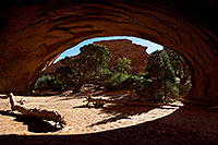 /images/133/2010-09-11-arches-navajo-33268.jpg - #08656: Navajo Arch in Arches National Park … September 2010 -- Navajo Arch, Arches Park, Utah