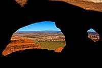 /images/133/2010-09-11-arches-partition-33296.jpg - #08661: View through the 2 openings of Partition Arch in Arches National Park … September 2010 -- Partition Arch, Arches Park, Utah