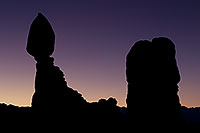 /images/133/2010-09-18-arches-balanced-34647.jpg - #08705: Balanced Rock silhouette in Arches National Park … September 2010 -- Balanced Rock, Arches Park, Utah
