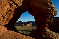 /images/133/2010-09-18-arches-courthouse-34761.jpg - #08707: View from Courthouse Arch in Arches National Park … September 2010 -- Courthouse Arch, Arches Park, Utah