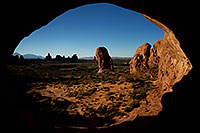 /images/133/2010-09-18-arches-double-34699.jpg - #08710: View through the Double Arch in Arches National Park … September 2010 -- Double Arch, Arches Park, Utah
