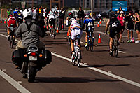 /images/133/2010-11-21-ironman-pro-bike-44995.jpg - #08934: 03:44:36 - #1 Jordan Rapp [4th,USA,08:16:45] in red finishing Lap 2 - Ironman Arizona 2010 … November 2010 -- Rio Salado Parkway, Tempe, Arizona