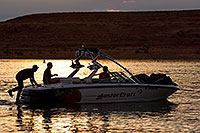 /images/133/2011-07-10-powell-boats-81942.jpg - #09377: Evening by Antelope Point at Lake Powell … July 2011 -- Lake Powell, Arizona