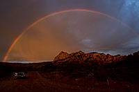 /images/133/2011-08-01-sedona-rainbow-89618.jpg - #09399: Rainbow over Schnebly Hill Road in Sedona … August 2011 -- Schnebly Hill, Sedona, Arizona