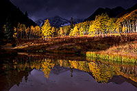 /images/133/2011-10-05-maroon-pond-104743.jpg - #09580: Pond reflection of Maroon Bells, Colorado … October 2011 -- Maroon Bells, Colorado