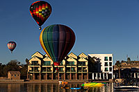 /images/133/2013-01-20-havasu-balloons-21421.jpg - #10746: Balloons above The Heat condos at Lake Havasu City … January 2013 -- London Bridge, Lake Havasu City, Arizona
