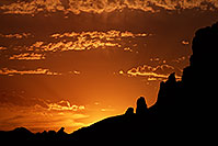 /images/133/2013-05-14-supers-sunrise-4-5-40363.jpg - #11096: Mountain silhouettes at sunrise in Superstitions … May 2013 -- Apache Trail Road, Superstitions, Arizona