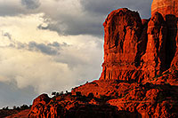 /images/133/2013-08-03-sedona-by-cath-5d3_1664.jpg - #11162: Red rocks of Cathedral Rock in the evening in Sedona … August 2013 -- Cathedral Rock, Sedona, Arizona