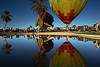 /images/133/2014-01-18-havasu-reflections-1dx_6119.jpg - #11682: Wells Fargo Stagecoach (Special Shapes) at Lake Havasu Balloon Fest … January 2014 -- Lake Havasu City, Arizona