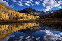 /images/133/2016-10-02-sneffels-pond-ref-1dx_26535.jpg - #13110: Mount Sneffels reflection … October 2016 -- Mount Sneffels, Colorado