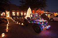 /images/133/2016-12-03-tubac-lights-1dx_31183.jpg - #13197: USMC Jeep with Christmas Lights in Tubac, Arizona … December 2016 -- Tubac, Arizona