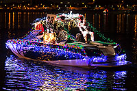 /images/133/2016-12-10-tempe-aps-lights-1dx_33176.jpg - #13253: Boat #38 with Santa Claus at APS Fantasy of Lights Boat Parade … December 2016 -- Tempe Town Lake, Tempe, Arizona
