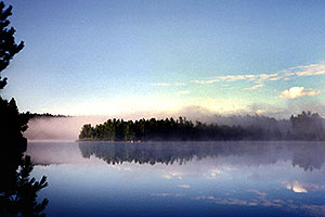 Morning on Rabbit Lake in Temagami, Canada
