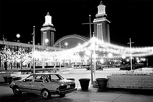 my Ford Tempo at Navy Pier in December