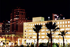 Phoenix downtown at night