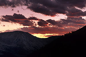 sunset by Independence Pass