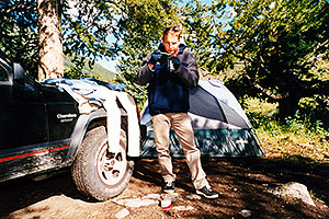 Martin â€¦ camping near Independence Pass 