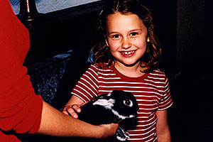 Jana with bunny in Oresnica